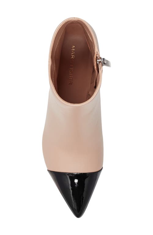 Marc Fisher Block Heel Bootie In Brown