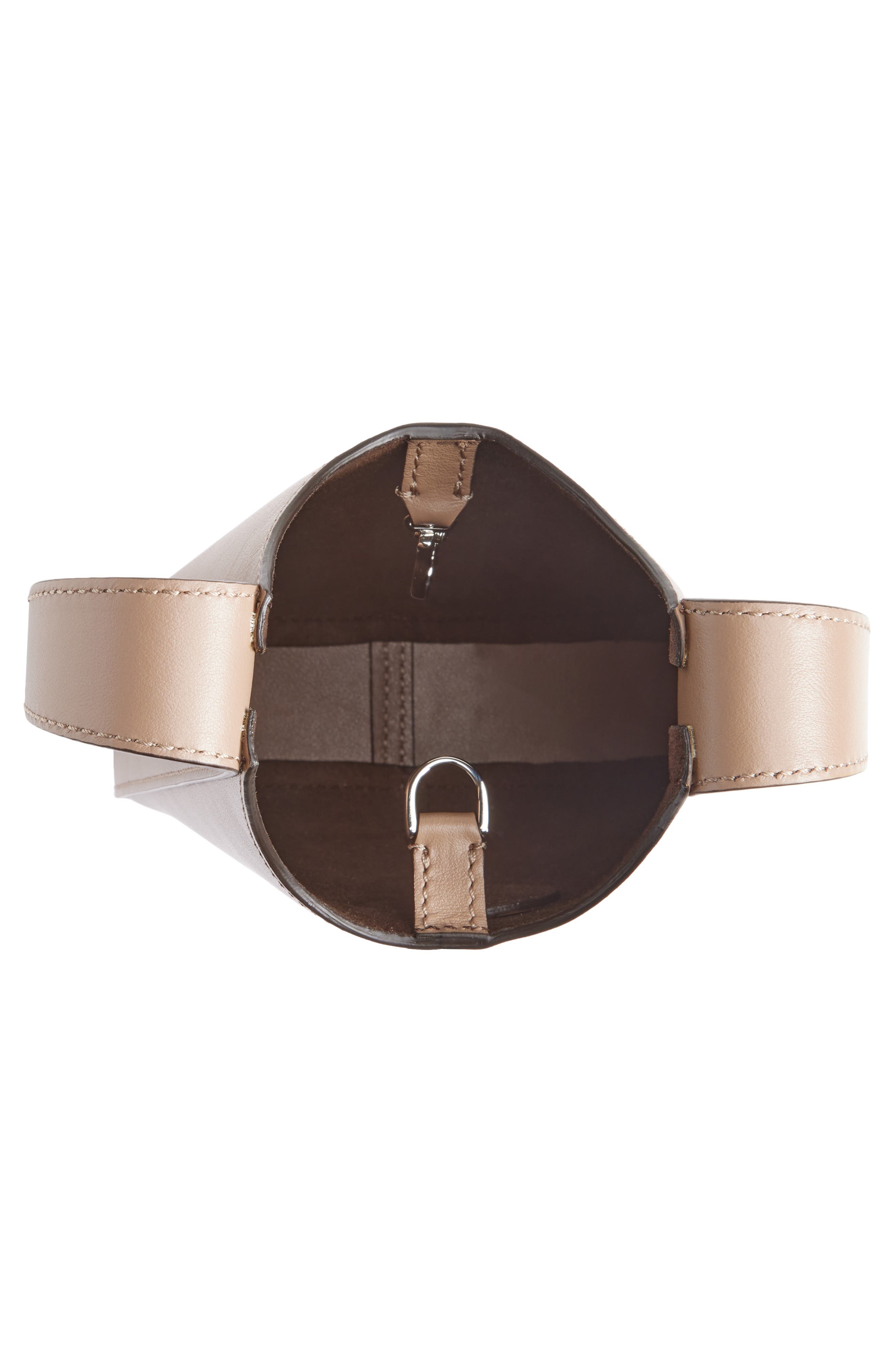 Micro Di Leather Crossbody Bag, Alternate, color, CRETA CHIARO