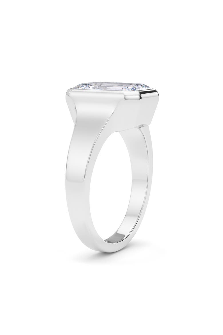 Emerald Cut Cigar Lab Created Diamond Ring, Alternate, color, 2.00CTW 18K WHITE GOLD