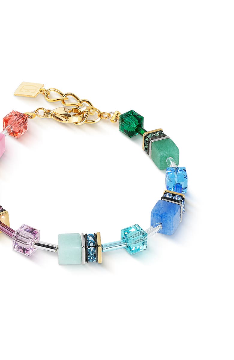 COEUR DE LION Geocube Iconic Precious Bracelet, Alternate, color, Rainbow