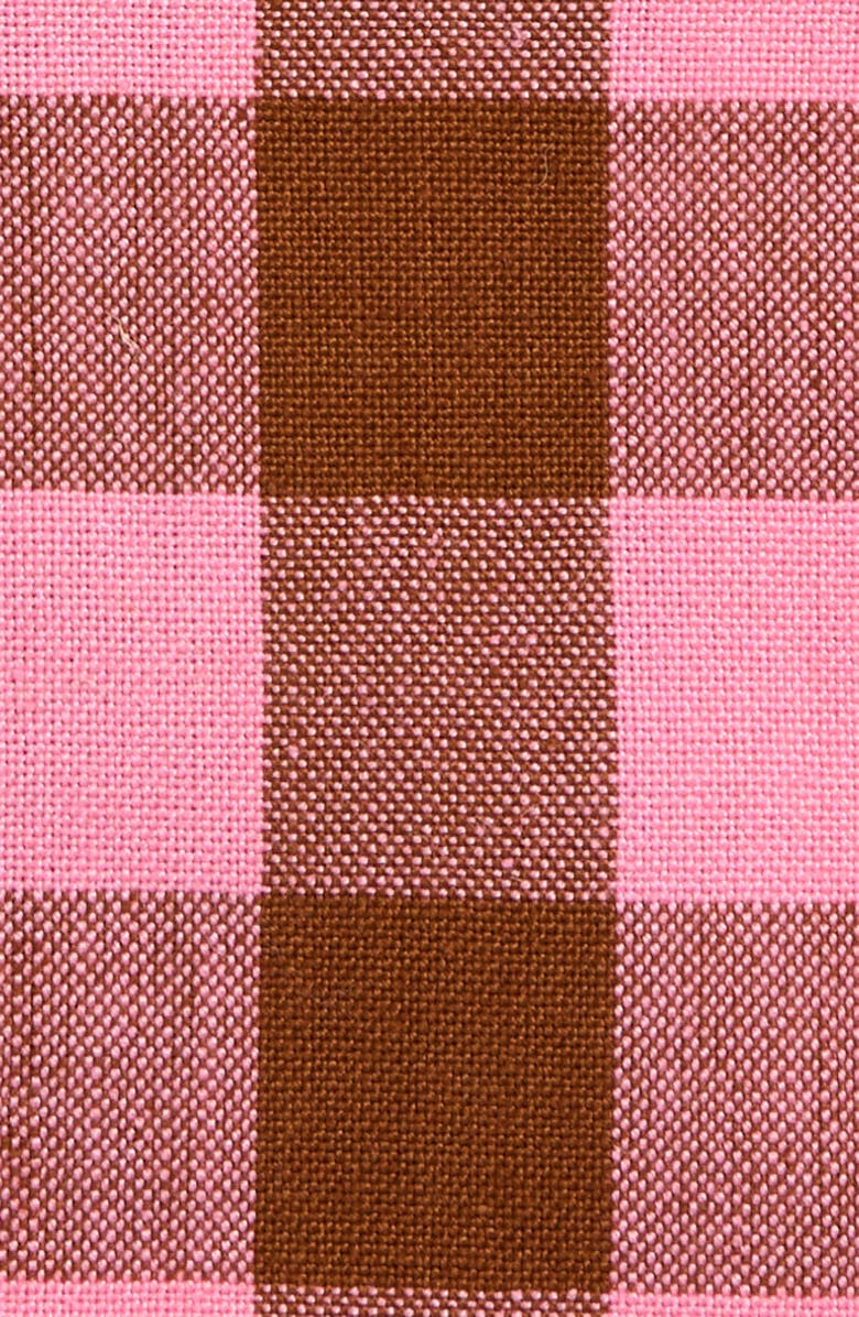 Heather Taylor Home Candy Gingham Set of 4 Cocktail Napkins, Alternate, color, Pink