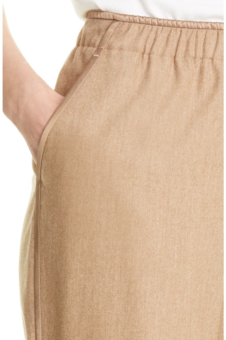 Side Stripe Stretch Wool Blend Pants, Alternate, color, CAMEL MELANGE