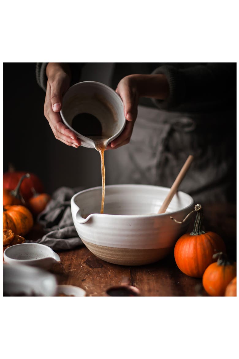 Large Stoneware Pantry Bowl, Alternate, color, BROWN