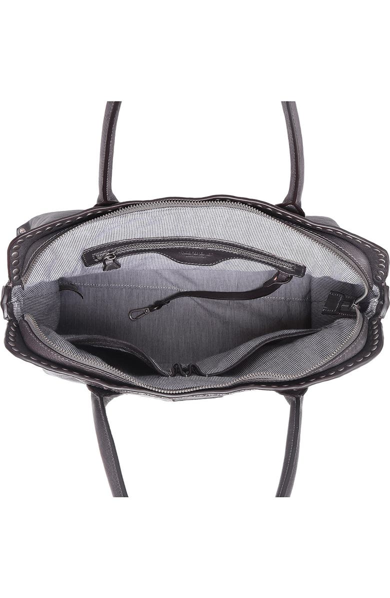 OLD TREND Soul Stud Leather Satchel Bag, Alternate, color, Slate