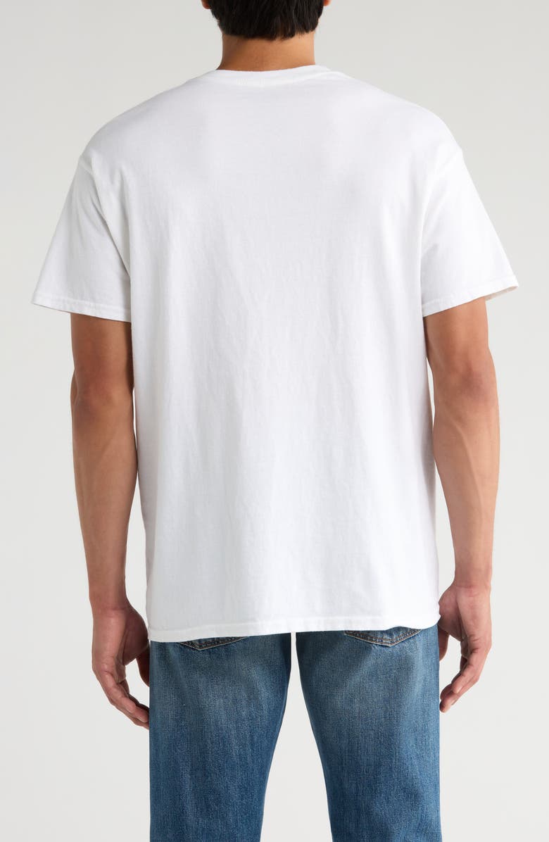 Junk Food Peanuts<sup
®</sup
Snoopy American Flag Oversize Cotton Graphic T-Shirt, Alternate, color, White