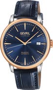 GEVRIL Wall Street Swiss Automatic Bracelet Watch, 39mm