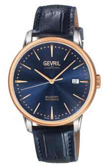 GEVRIL Wall Street Swiss Automatic Bracelet Watch, 39mm