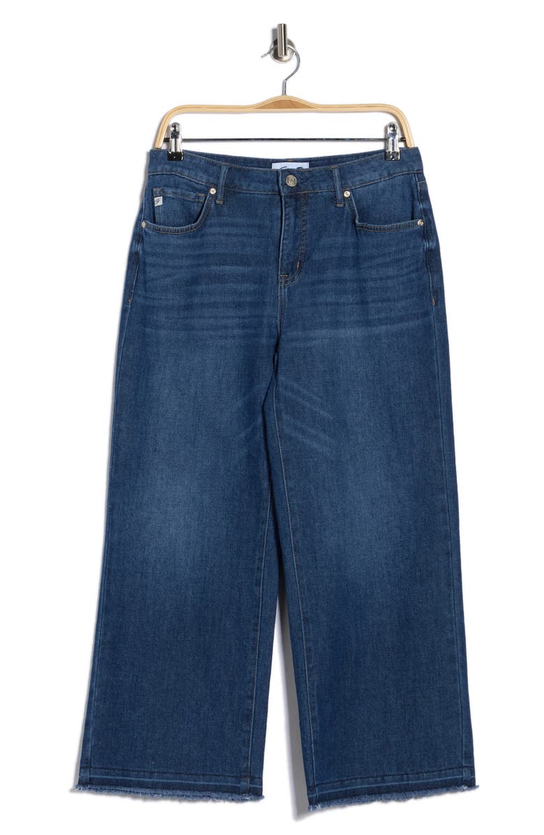 Seven7 Featherweight Release Hem Crop Wide Leg Jeans, Alternate, color, Lone Wolf