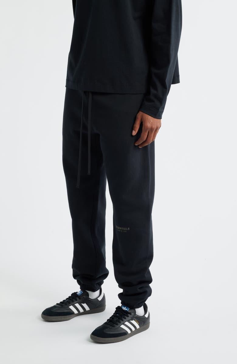 Fear of God Essentials Vintage Fleece Sweatpants, Alternate, color, Jet Black