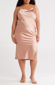 Renee C Satin Slipdress