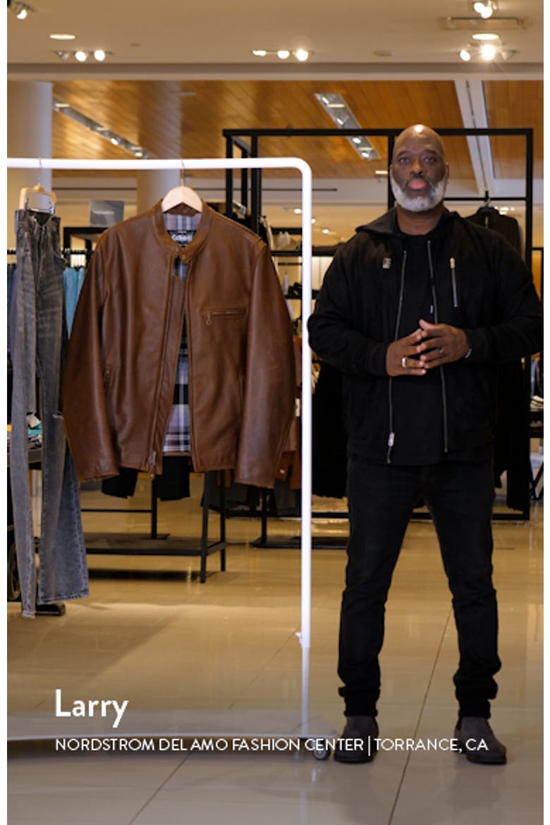 Café Racer Oil Tanned Leather Moto Jacket video