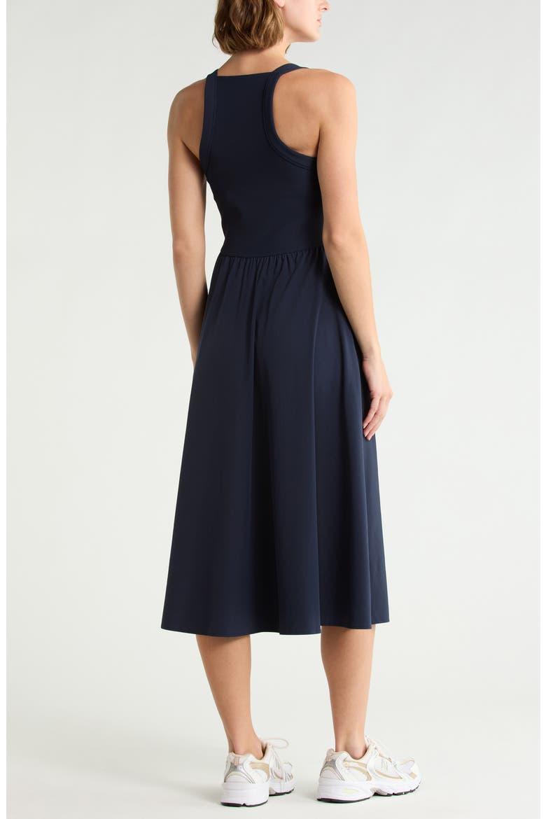 Rib Hybrid Midi Dress, Alternate, color, NAVY SAPPHIRE