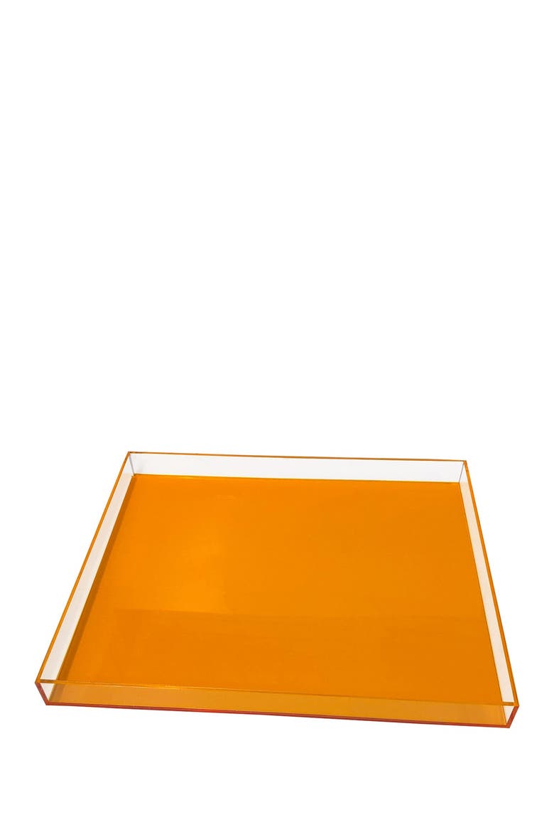 Neon Orange Large Tray, Main, color, NEON ORANGE