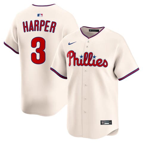 Men's Nike Bryce Harper Cream Philadelphia Phillies Alternate Limited Jersey