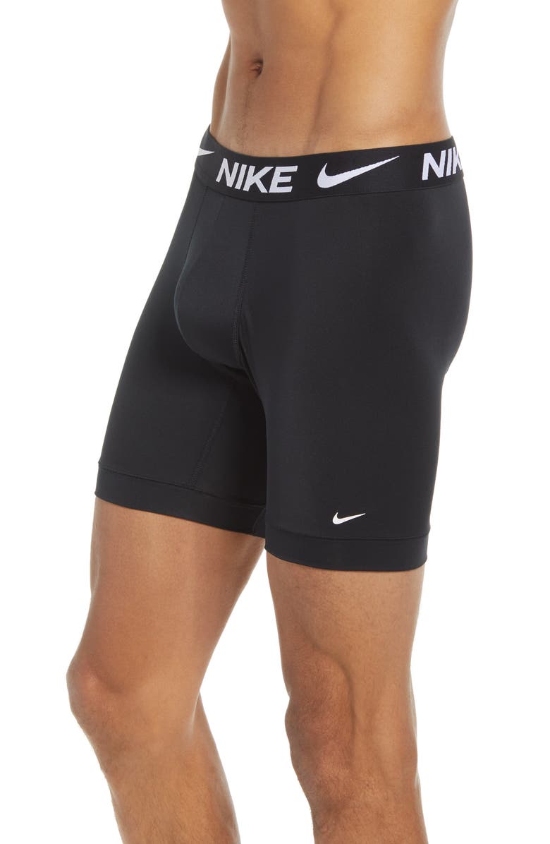 Nike 3-Pack Long Boxer Briefs, Alternate, color, Black/Black/Black