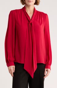 Gemma + Jane Tie Neck Georgette Top