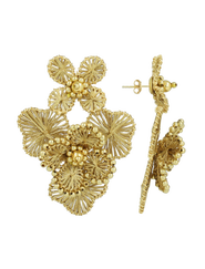 LOTT.gioielli CE SI Double Flower Earring L - Gold