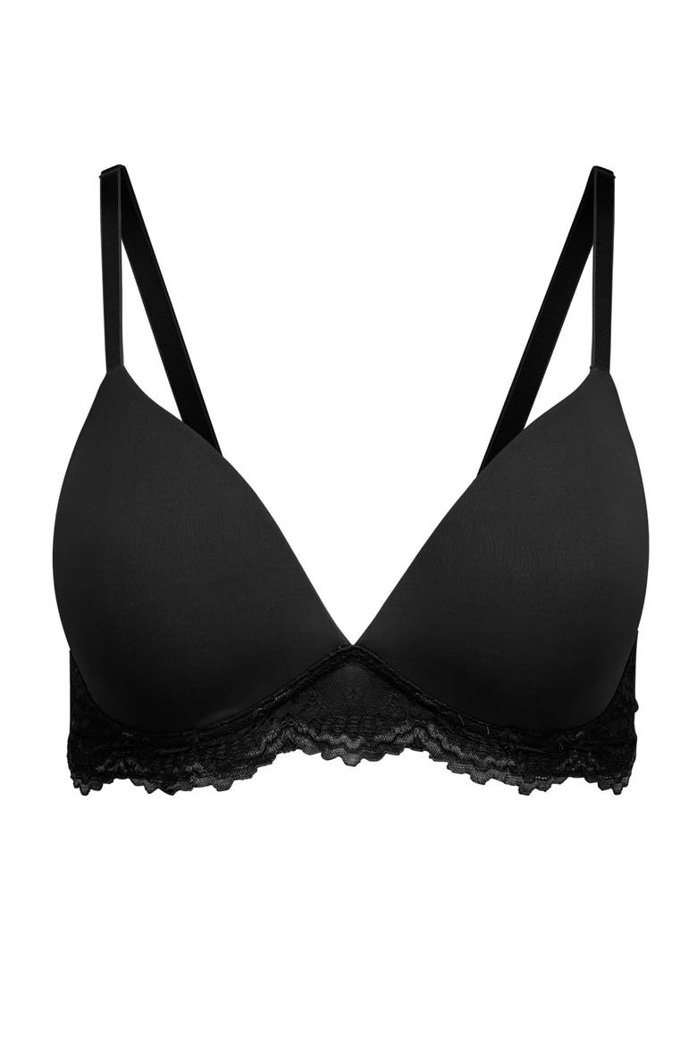 Jainey Contour Plunge Bra, Alternate, color, Black