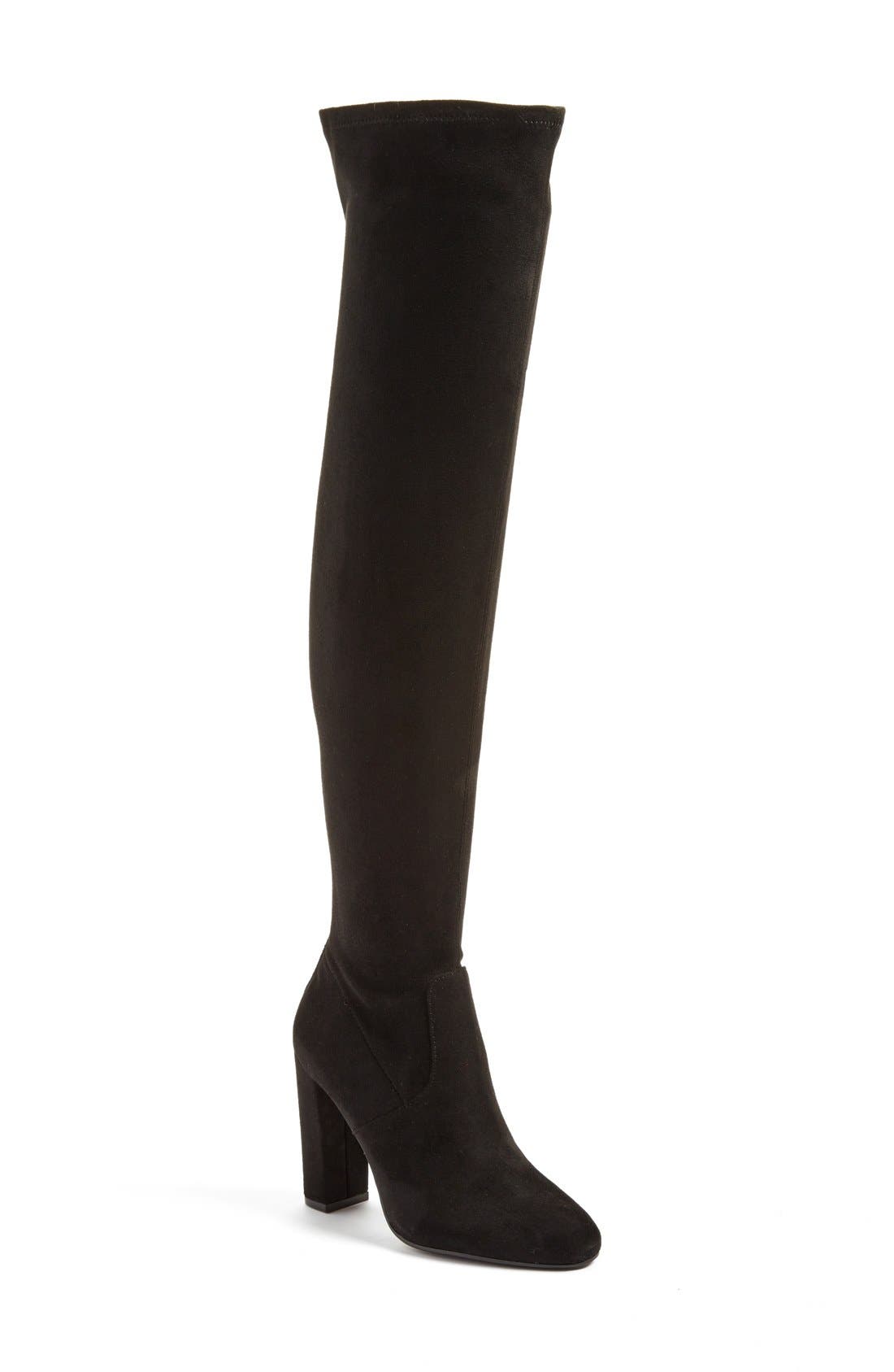 Steve Madden 'Emotions' Stretch Over the Knee Boot, Main, color, 