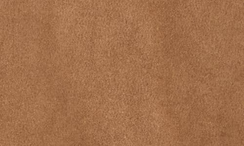 Max Studio Faux Suede Full Zip Jacket In Brown