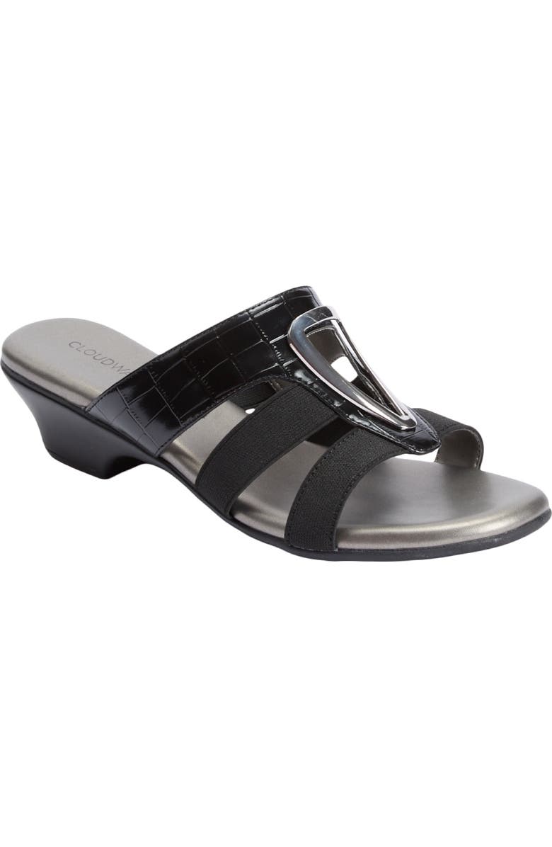 Comfortview The Casey Slip On Mule, Main, color, Black