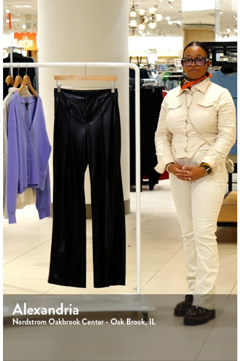 Dylan High Waist Faux Leather Wide Leg Pants video