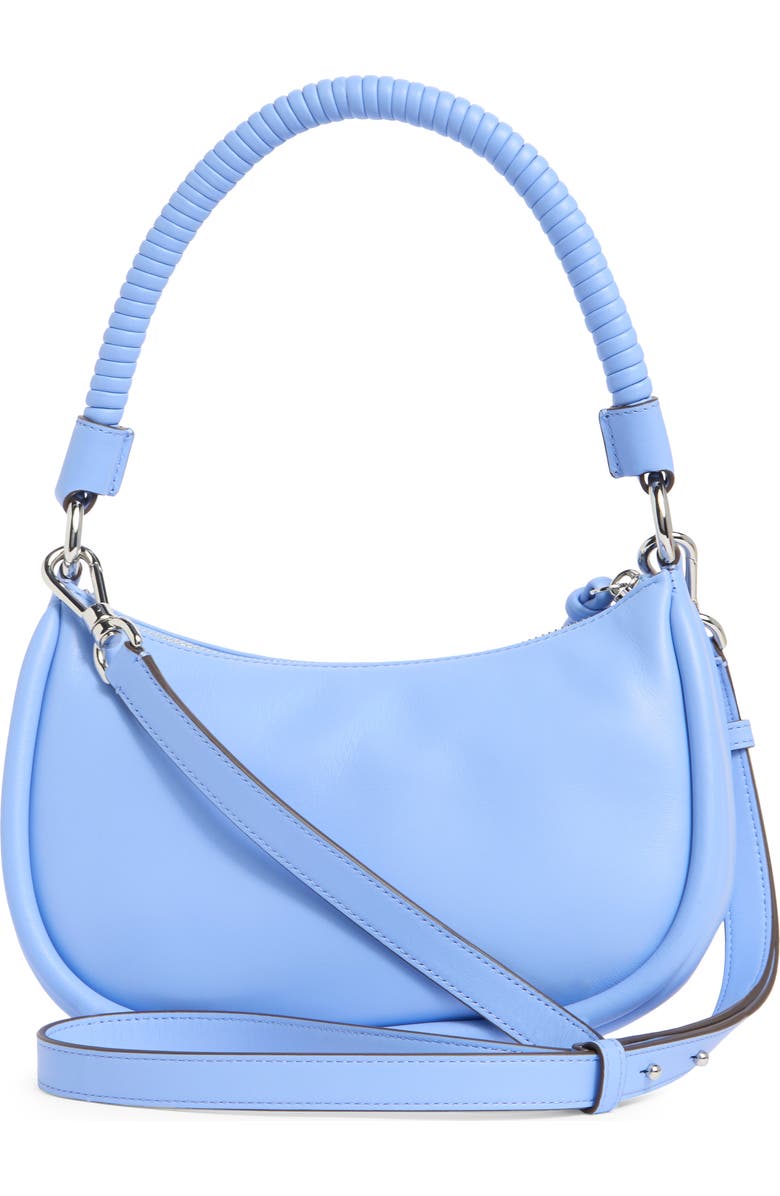 Kate Spade New York loop smooth leather shoulder bag, Alternate, color, Genie Blue