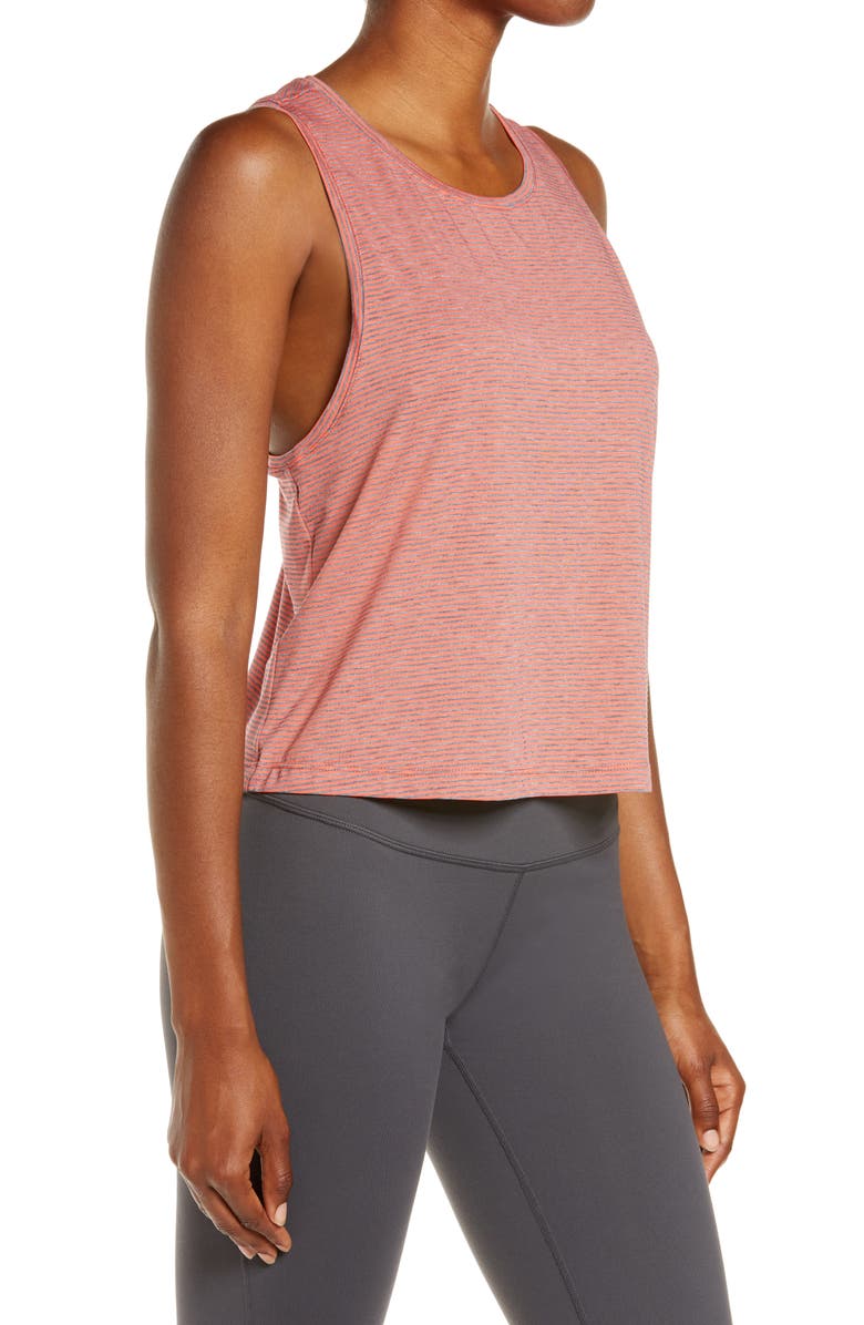 Zella Work For It Stripe Tank Top, Alternate, color,