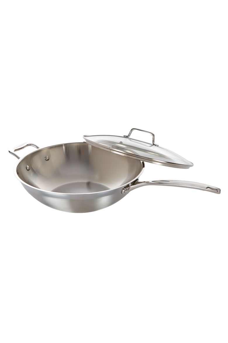 iconiX™ 5.3 Qt Wok with Lid, Main, color, SILVER