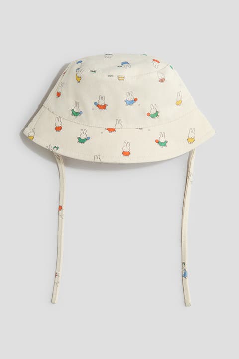 Embroidery-detail Cotton Bucket Hat