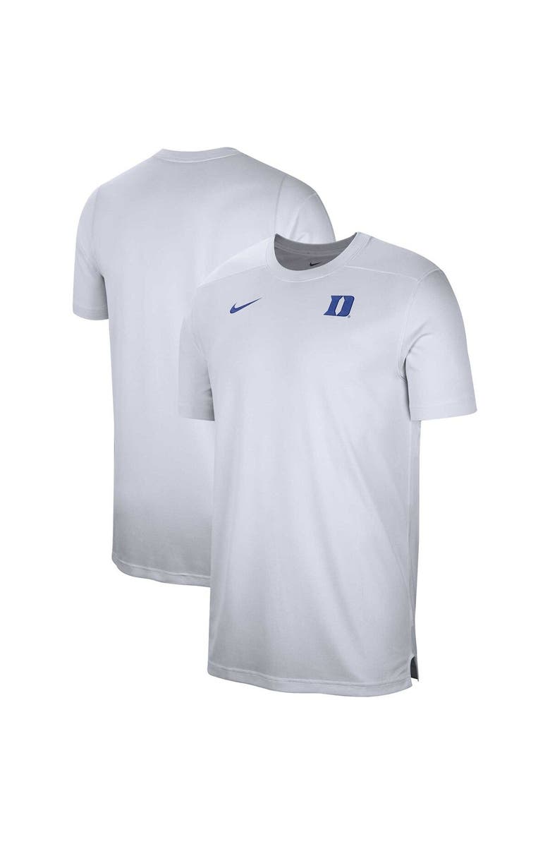 Nike Men's Nike  White Duke Blue Devils Sideline Coaches Performance Top, Main, color, 