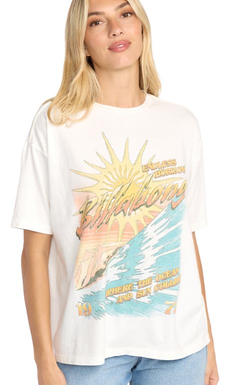 Billabong When Suns Collide Oversize Graphic T-shirt In White