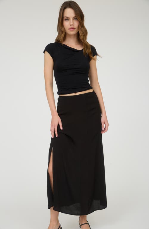 Blu Pepper Midi Skirt In Black