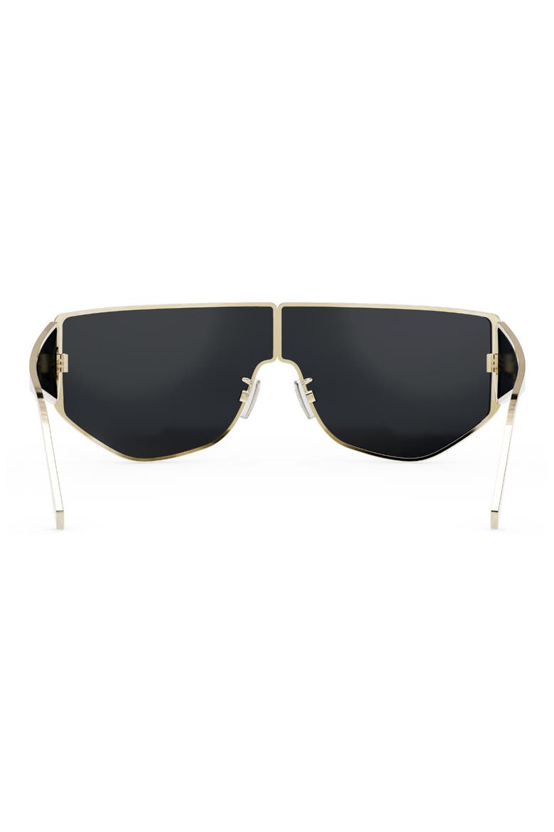 'Fendi Disco 68mm Geometric Sunglasses, Alternate, color, GOLD / BLUE MIRROR