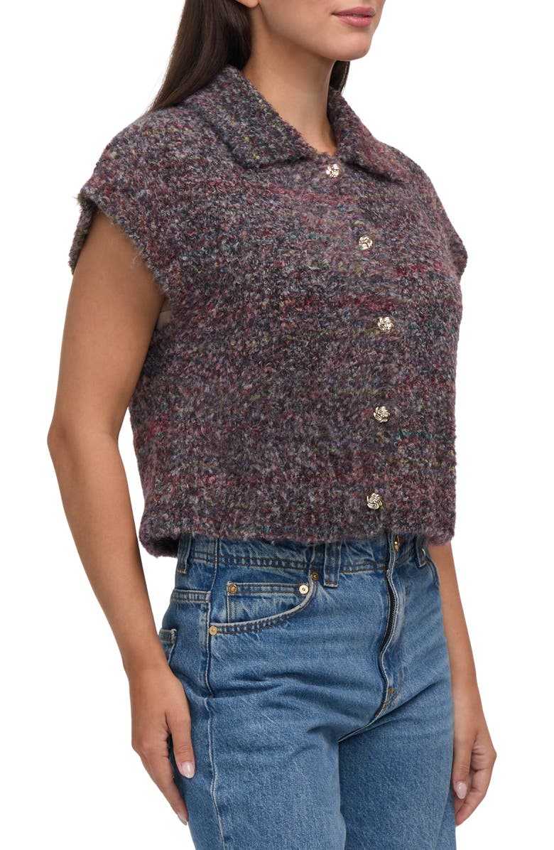 NVLT Bouclé Dolman Sleeve Cardigan, Alternate, color, Grey Multi