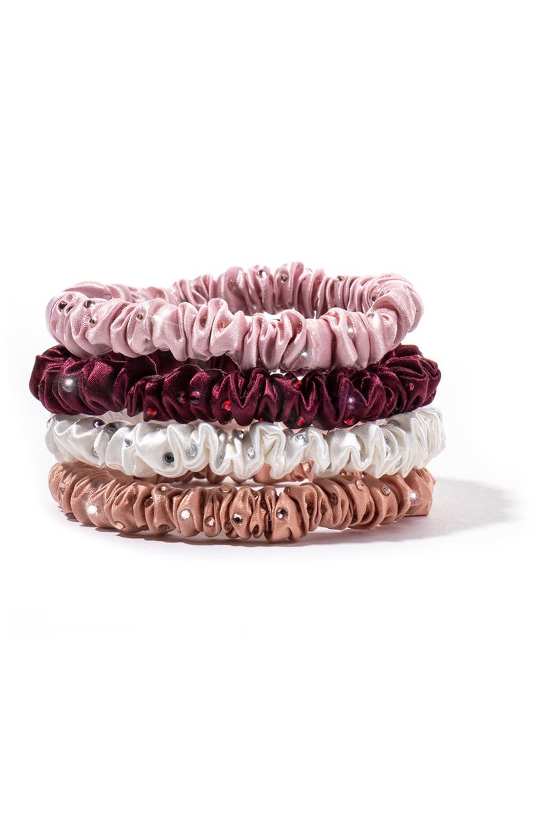 Manhattan Pure Silk Skinny Scrunchie Set (Limited Edition), Alternate, color, NO COLOR