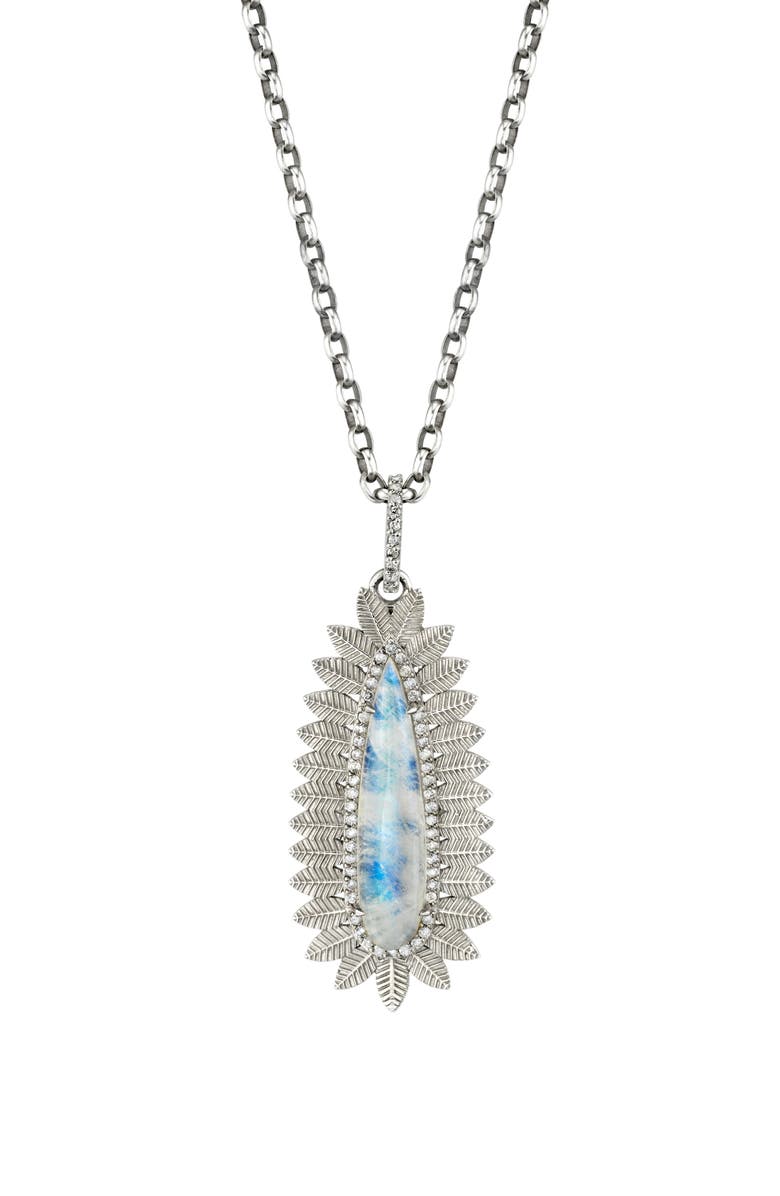 Sheryl Lowe Moonstone Pendant Necklace, Main, color, 