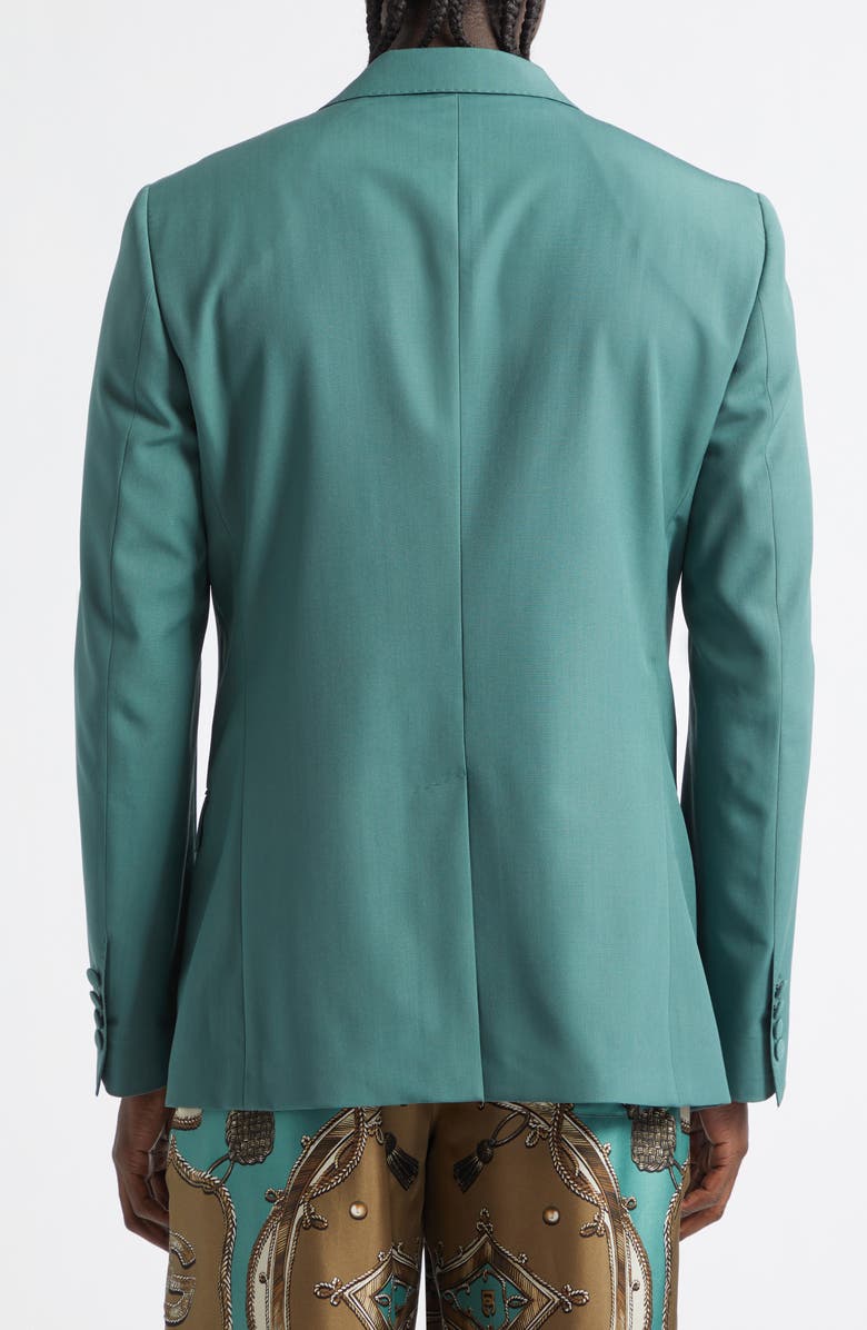 Dolce&Gabbana Wool Poplin Blazer, Alternate, color, Verde 3