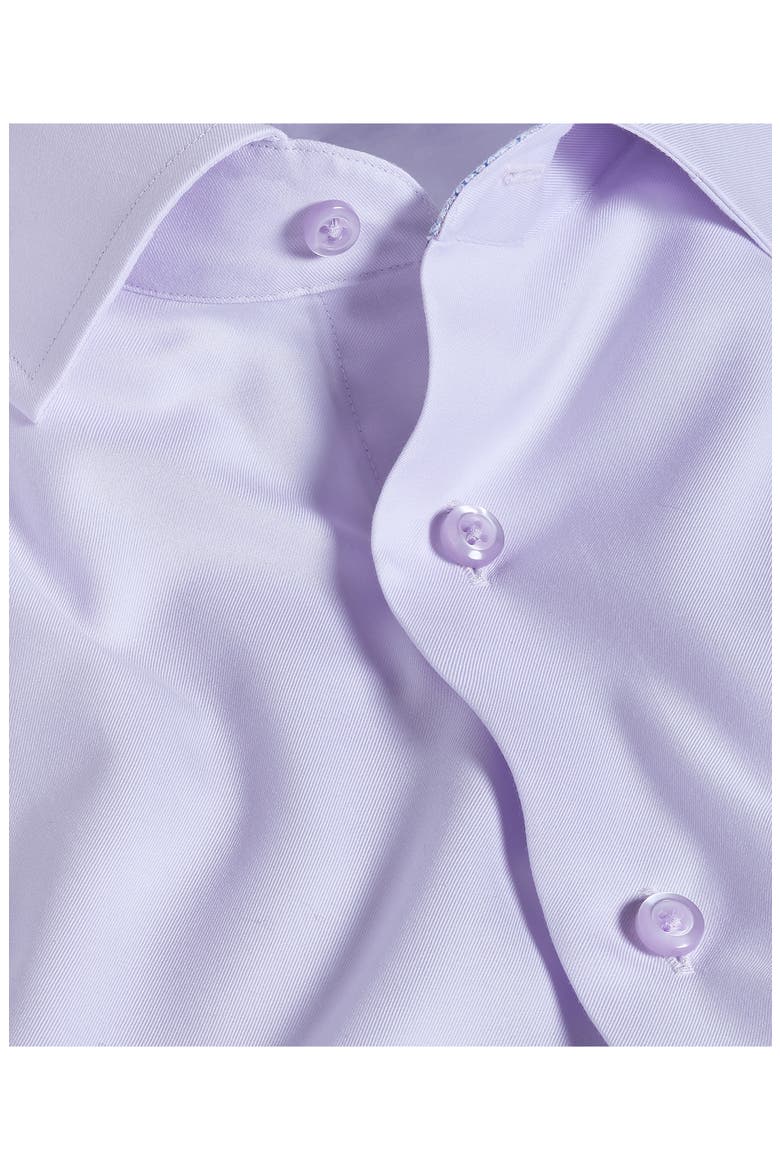Trim Fit Cotton Twill Dress Shirt, Alternate, color, LILAC