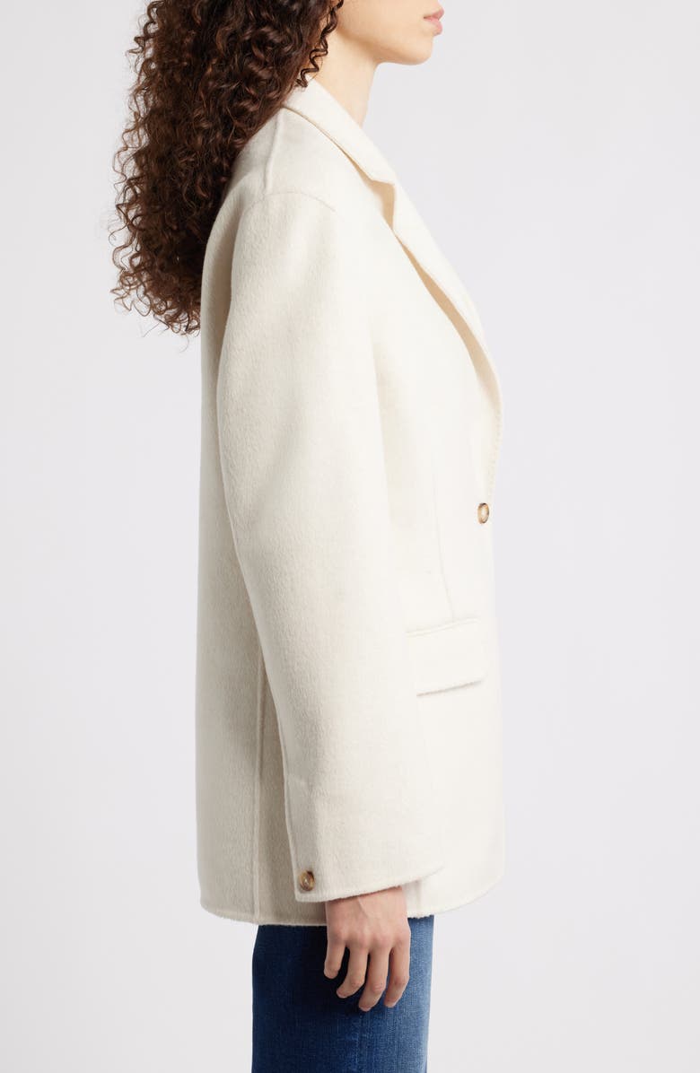 rag & bone Zoe Wool Blazer, Alternate, color, Ivory