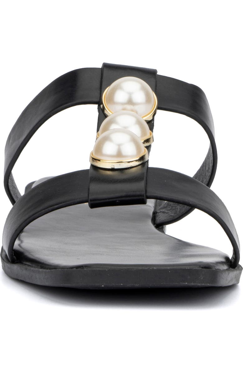 OLIVIA MILLER Isadora Imitation Pearl Sandal, Alternate, color,