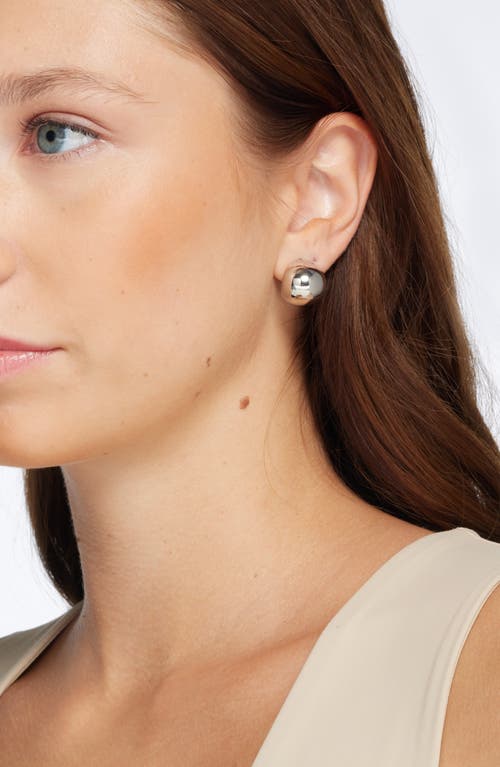 Open Edit Set Of 3 Puffy Hoop Earrings