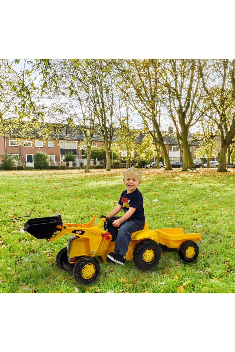 CAT®  Kid Tractor w/Trailer, Alternate, color, Yellow/Black