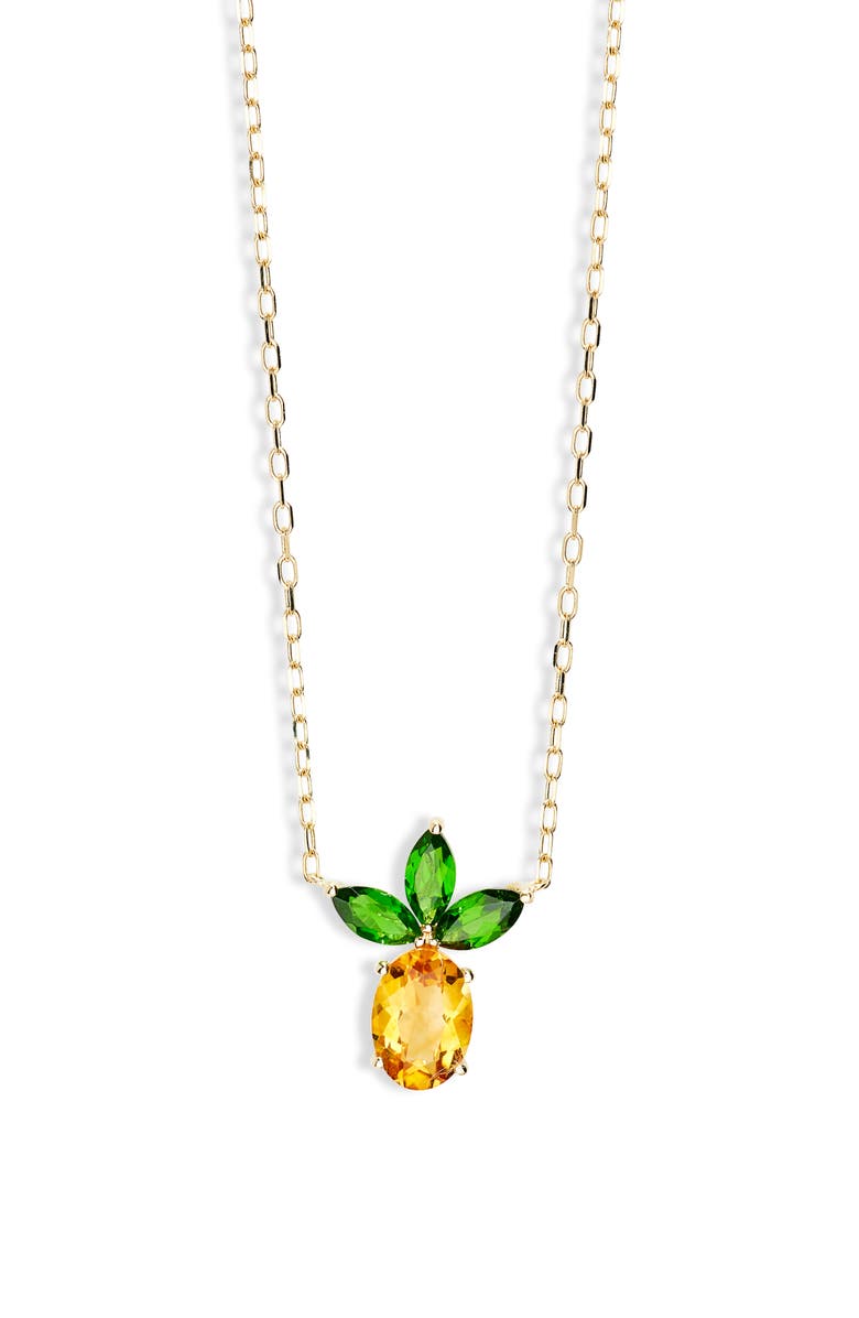 Bony Levy 14K Gold Pineapple Pendant Necklace, Main, color, 14K Yellow Gold