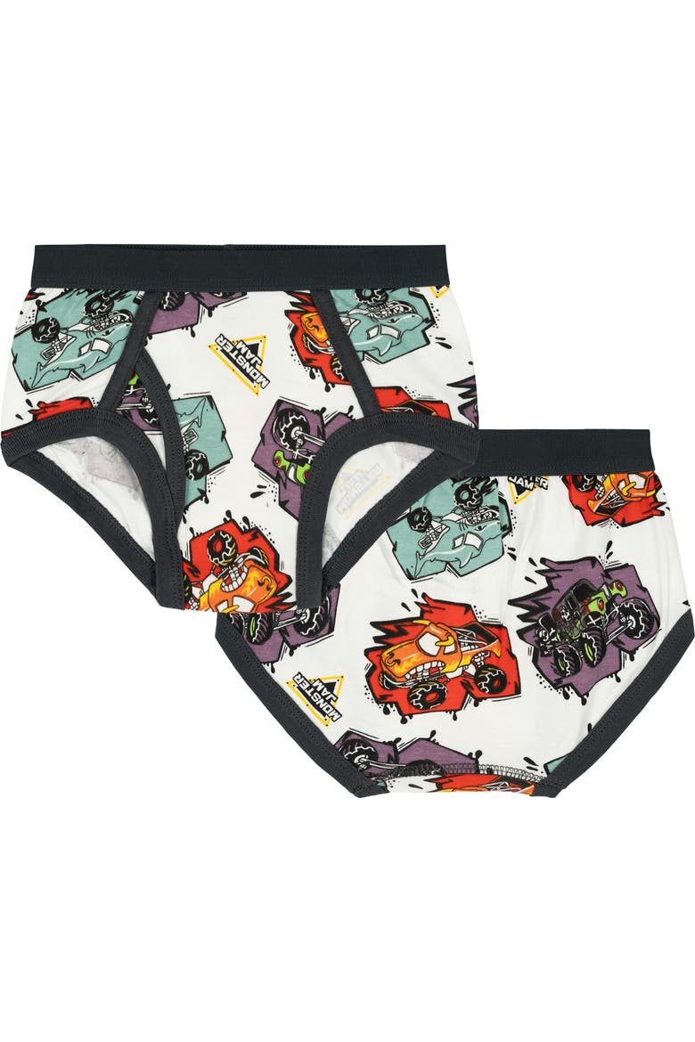 5-Pack Anti Chafing Briefs, Alternate, color, Monster Jam Multi