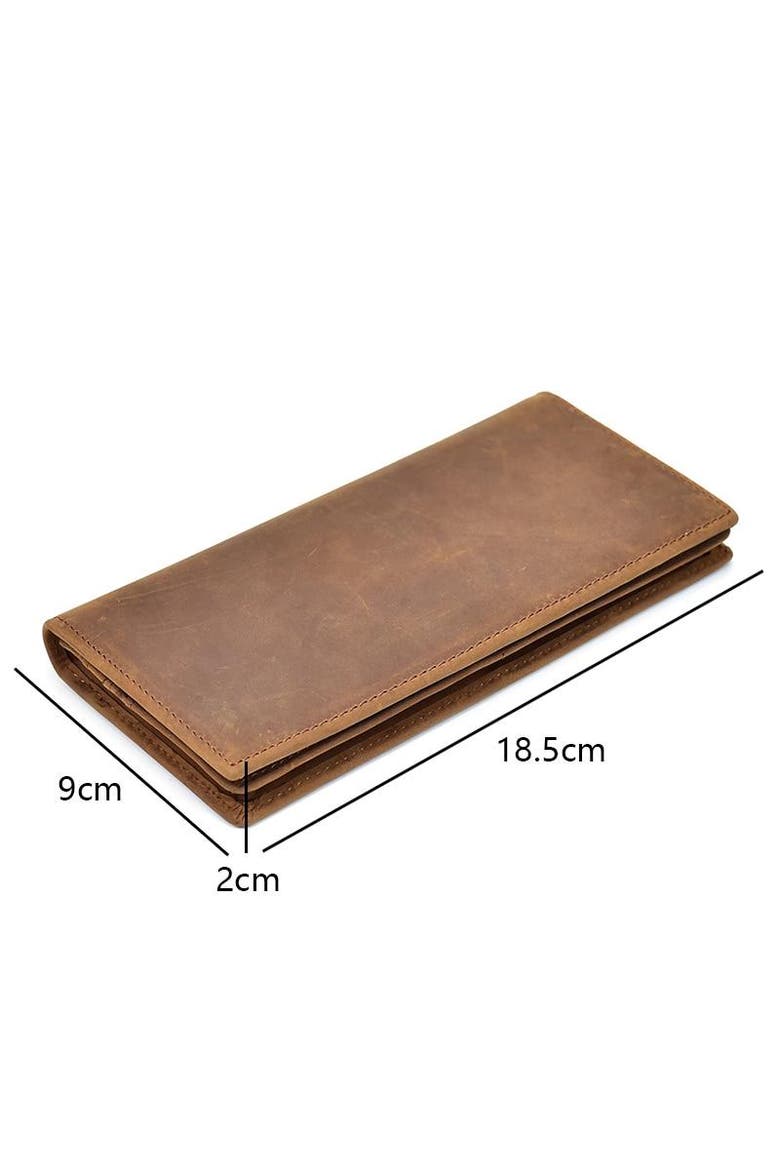 The Pathfinder Bifold Wallet | Genuine Leather Pocket Book, Alternate, color, Brown