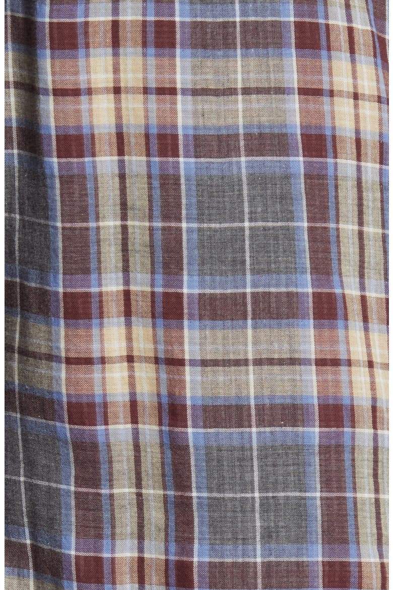 Classic Fit Double Face Cambria Plaid Shirt, Alternate, color, MED H GREY