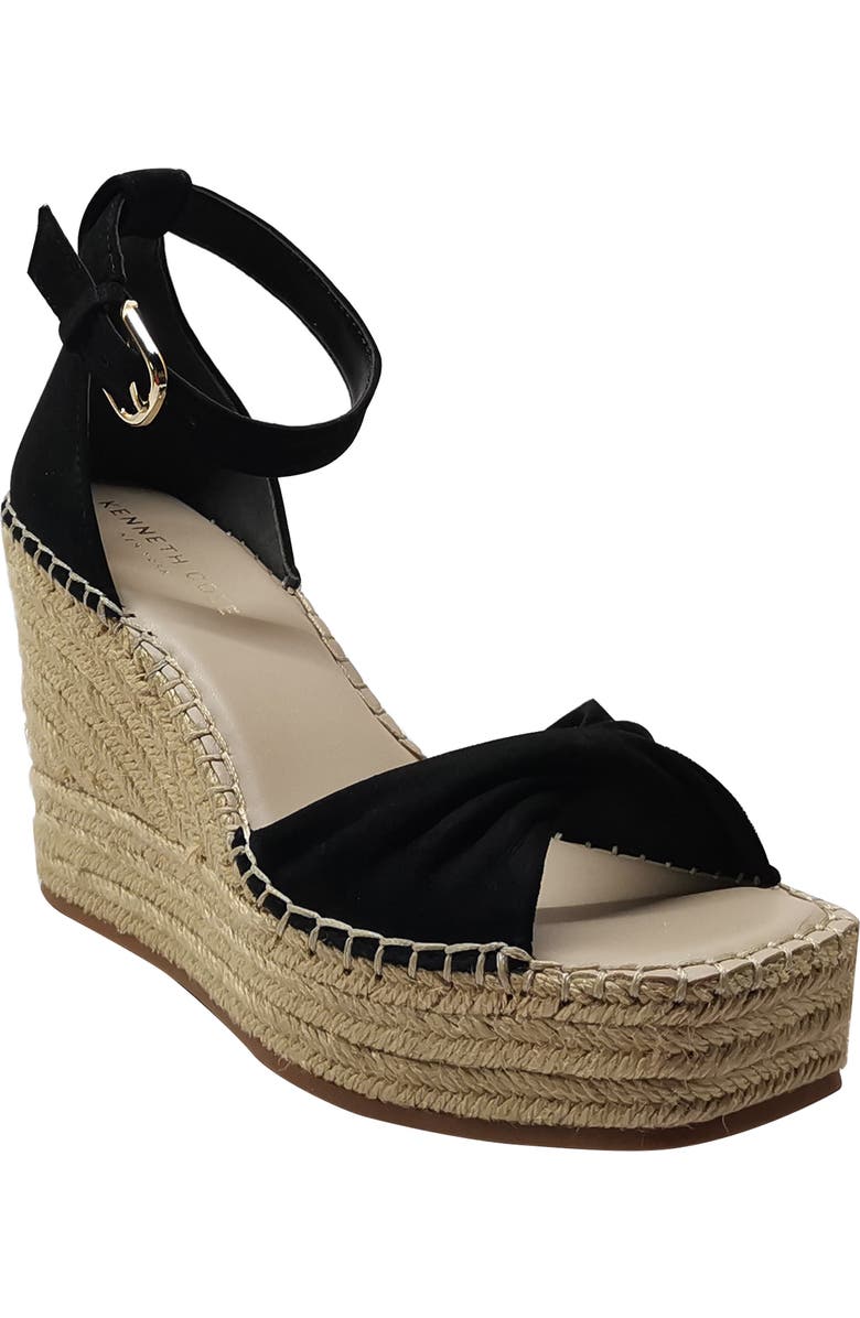 Kenneth Cole Sol Ankle Strap Espadrille Platform Wedge Sandal, Main, color,