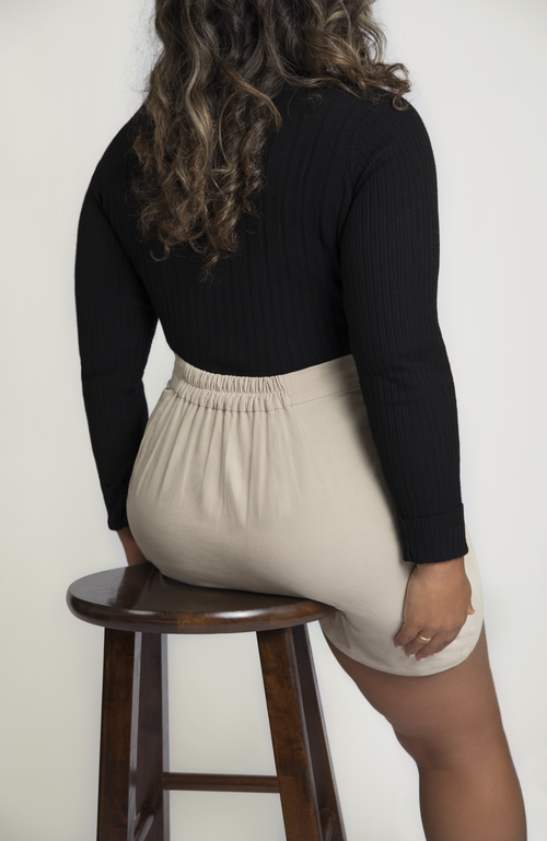 Aam The Label The Cord Mini Skirt In Pearl