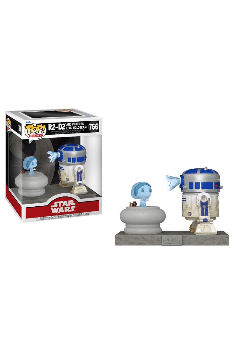 R2-D2 w/Leia (Star Wars) Funko Pop! Deluxe, Main, color, Multi-Color